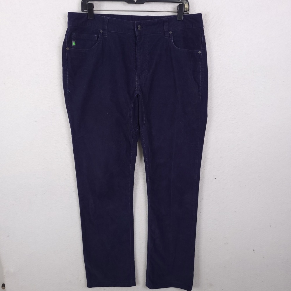 Stio Corduroy Pants Mens 34 Navy Blue Five Pocket Stretch Outdoor 2226F18